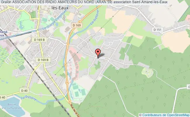 plan association Association Des Radio Amateurs Du Nord (aran 59) Saint-Amand-les-Eaux