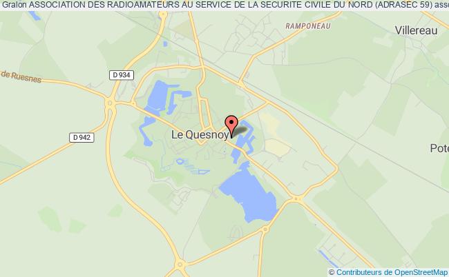 plan association Association Des Radioamateurs Au Service De La Securite Civile Du Nord (adrasec 59) Le Quesnoy