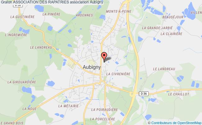 plan association Association Des Rapatries Aubigny-Les Clouzeaux