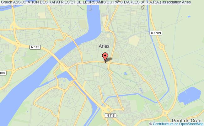 plan association Association Des Rapatries Et De Leurs Amis Du Pays D'arles (a.r.a.p.a.) Arles