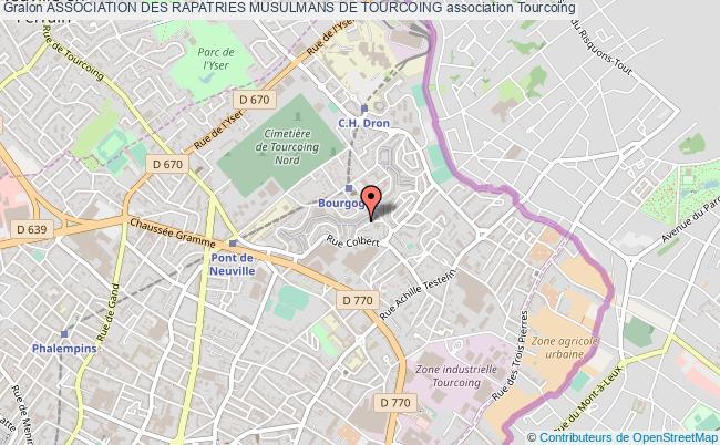 plan association Association Des Rapatries Musulmans De Tourcoing Tourcoing
