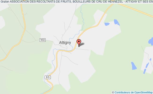 plan association Association Des Recoltants De Fruits, Bouilleurs De Cru De Hennezel - Attigny Et Ses Environs Attigny