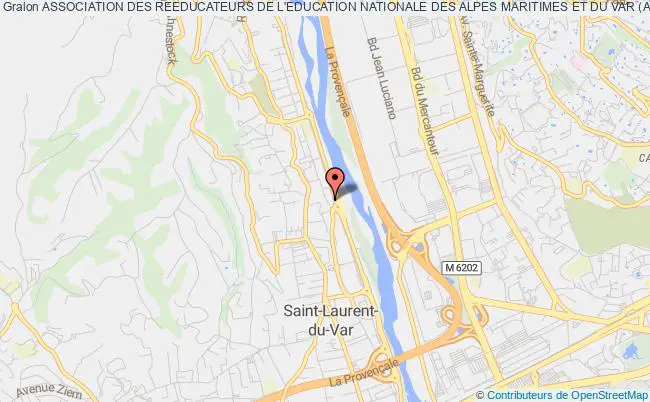 plan association Association Des Reeducateurs De L'education Nationale Des Alpes Maritimes Et Du Var (a.r.e.n. Azur) Saint-Laurent-du-Var