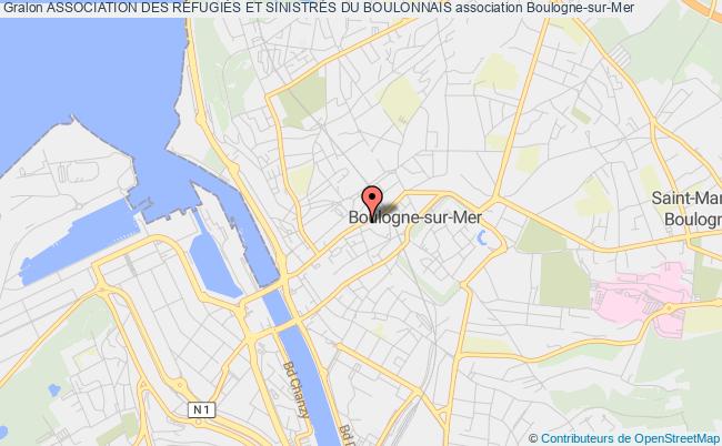 plan association Association Des RÉfugiÉs Et SinistrÉs Du Boulonnais Boulogne-sur-Mer