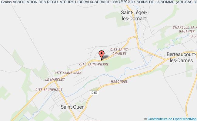 plan association Association Des Regulateurs Liberaux-service D'acces Aux Soins De La Somme (arl-sas 80) Saint-Ouen