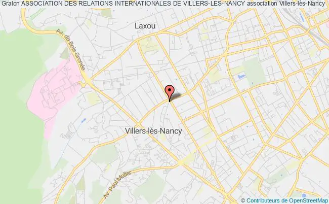 plan association Association Des Relations Internationales De Villers-les-nancy Villers-lès-Nancy