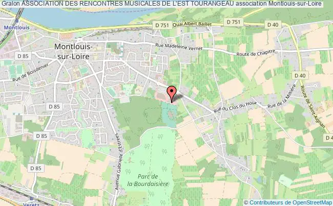 plan association Association Des Rencontres Musicales De L'est Tourangeau Montlouis-sur-Loire