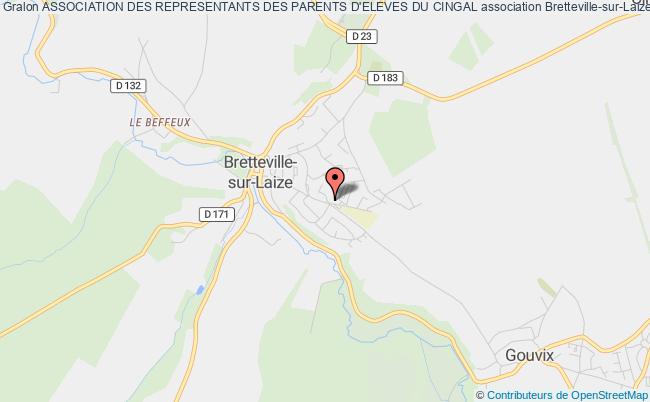 plan association Association Des Representants Des Parents D'eleves Du Cingal Bretteville-sur-Laize