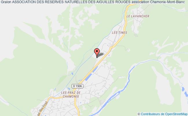 plan association Association Des Reserves Naturelles Des Aiguilles Rouges Chamonix-Mont-Blanc