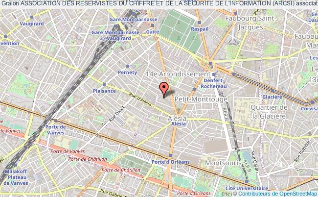 plan association Association Des Reservistes Du Chiffre Et De La Securite De L'information (arcsi) Paris