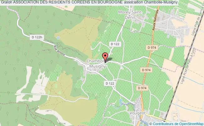 plan association Association Des Residents Coreens En Bourgogne Chambolle-Musigny