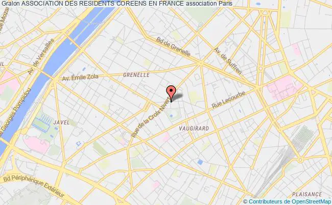 plan association Association Des Residents Coreens En France Paris