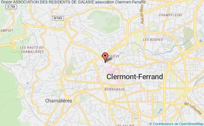 plan association Association Des Residents De Galaxie Clermont-Ferrand