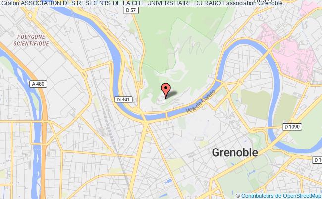 plan association Association Des Residents De La Cite Universitaire Du Rabot Grenoble