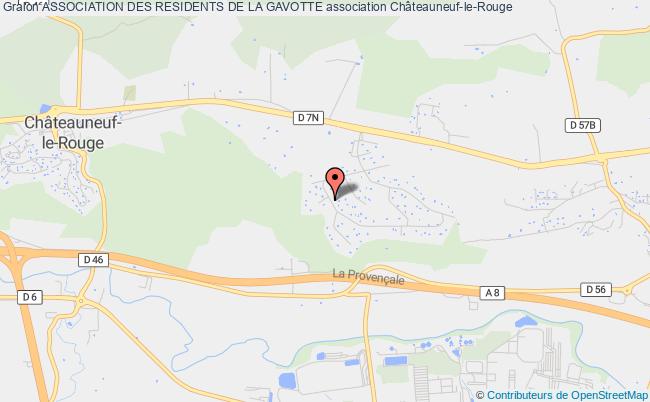 plan association Association Des Residents De La Gavotte Châteauneuf-le-Rouge