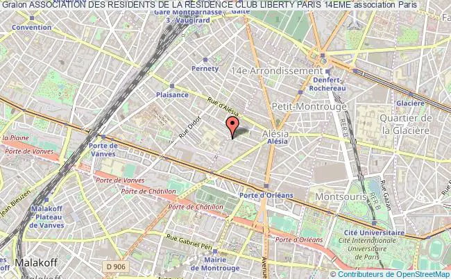 plan association Association Des Residents De La Residence Club Liberty Paris 14eme Paris