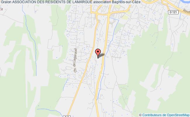 plan association Association Des Residents De Lamargue Bagnols-sur-Cèze