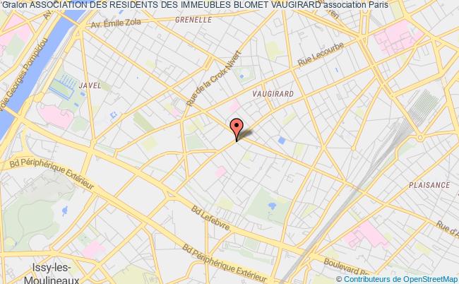 plan association Association Des Residents Des Immeubles Blomet Vaugirard Paris