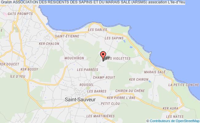 plan association Association Des RÉsidents Des Sapins Et Du Marais SalÉ (arsms) Île-d'Yeu