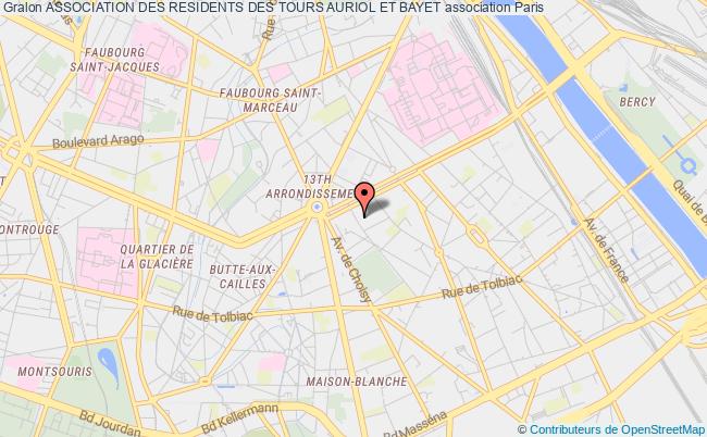 plan association Association Des Residents Des Tours Auriol Et Bayet Paris