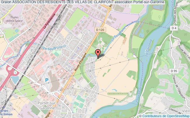 plan association Association Des Residents Des Villas De Clairfont Portet-sur-Garonne