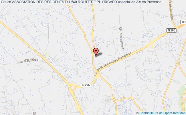 plan association Association Des RÉsidents Du 540 Route De Puyricard Aix-en-Provence