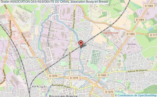 plan association Association Des Residents Du Canal Bourg-en-Bresse