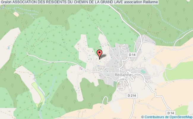 plan association Association Des RÉsidents Du Chemin De La Grand Lave Reillanne