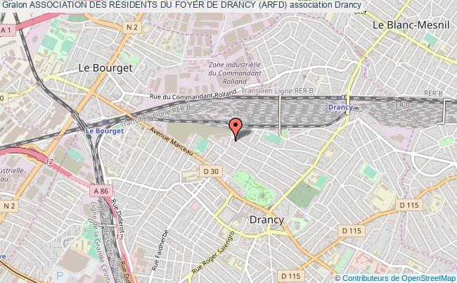 plan association Association Des RÉsidents Du Foyer De Drancy (arfd) Drancy