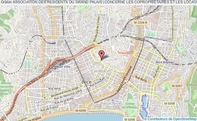 plan association Association Des Residents Du Grand Palais (concerne Les Coproprietaires Et Les Locataires) Nice