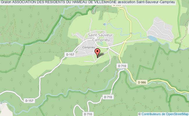 plan association Association Des Residents Du Hameau De Villemagne Saint-Sauveur-Camprieu