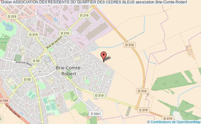 plan association Association Des Residents Du Quartier Des Cedres Bleus Brie-Comte-Robert