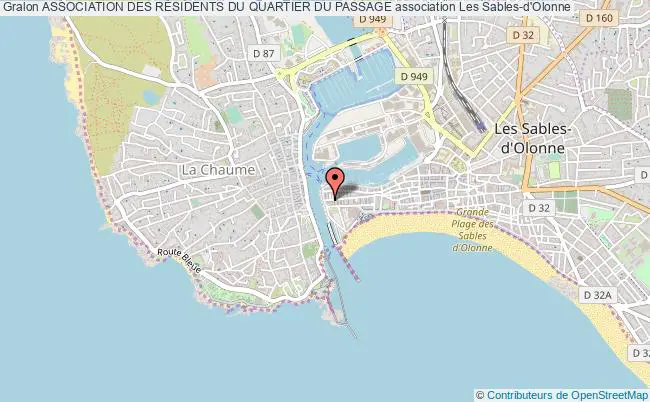 plan association Association Des RÉsidents Du Quartier Du Passage Les   Sables-d'Olonne
