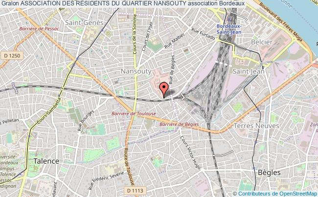 Association des rÉsidents du quartier nansouty association Bordeaux commune  environnement la commune promotion Bordeaux