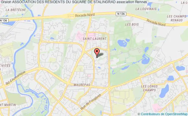 plan association Association Des Residents Du Square De Stalingrad Rennes