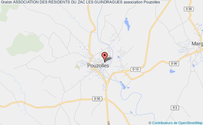 plan association Association Des RÉsidents Du Zac Les Guindragues Pouzolles