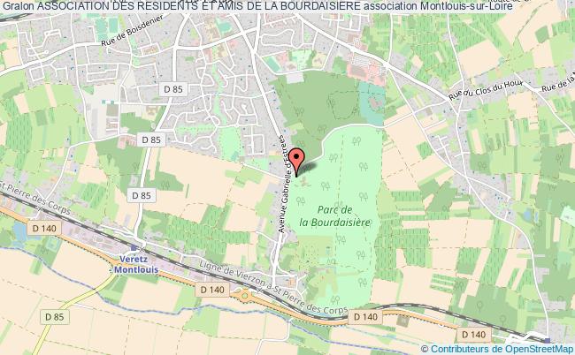 plan association Association Des Residents Et Amis De La Bourdaisiere Montlouis-sur-Loire