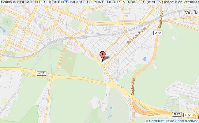 plan association Association Des Residents Impasse Du Pont Colbert Versailles (aripcv) Versailles