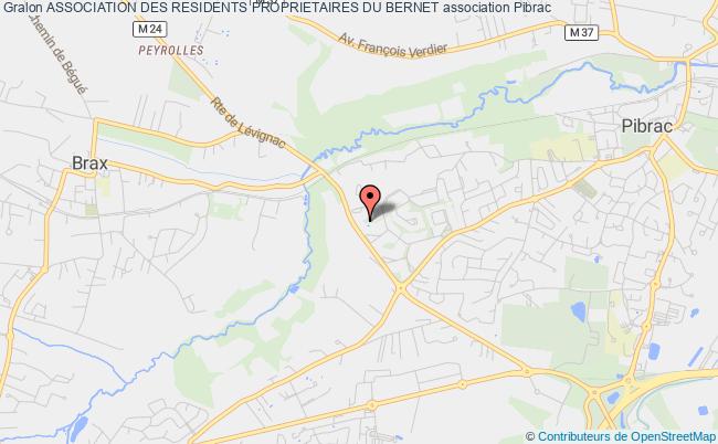 plan association Association Des Residents Proprietaires Du Bernet Pibrac