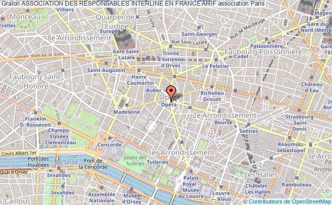plan association Association Des Responsables Interline En France Arif Paris