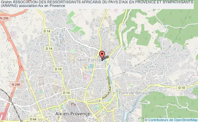 plan association Association Des Ressortissants Africains Du Pays D'aix En Provence Et Sympathisants
(arapas) Aix-en-Provence