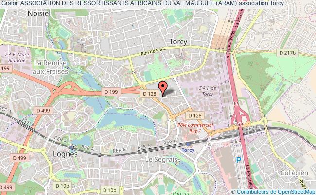 plan association Association Des Ressortissants Africains Du Val Maubuee (aram) Torcy