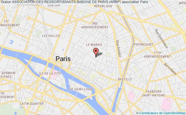 plan association Association Des Ressortissants Babone De Paris (arbp) Paris