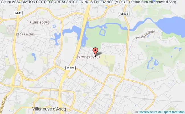plan association Association Des Ressortissants Beninois En France (a.r.b.f.) Villeneuve-d'Ascq