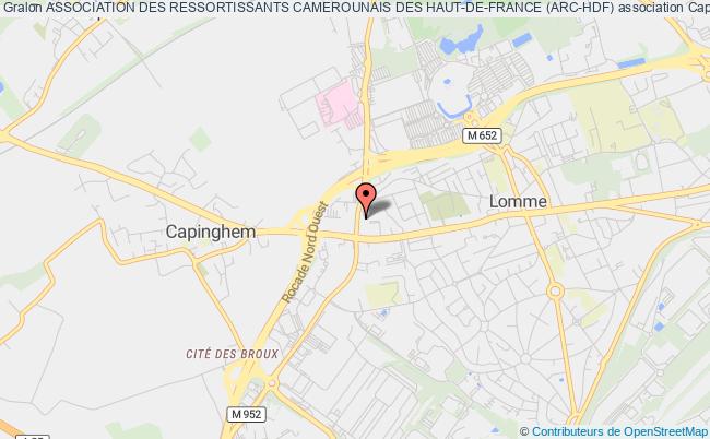 plan association Association Des Ressortissants Camerounais Des Haut-de-france (arc-hdf) Lille