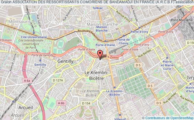 plan association Association Des Ressortissants Comoriens De Bandamadji En France (a.r.c.b.f) Le Kremlin-Bicêtre