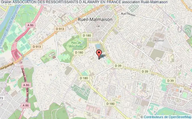 plan association Association Des Ressortissants D Alamary En France Rueil-Malmaison