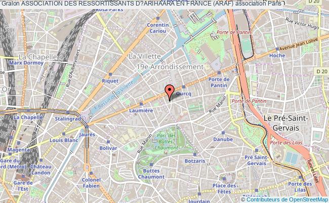 plan association Association Des Ressortissants D?arihaara En France (araf) Paris