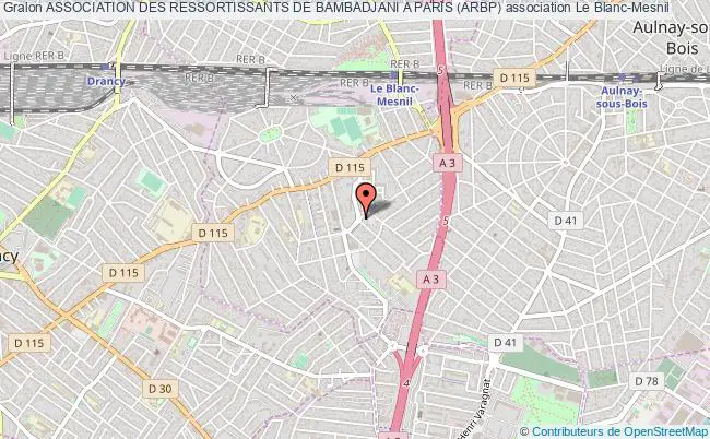 plan association Association Des Ressortissants De Bambadjani A Paris (arbp) Le    Blanc-Mesnil