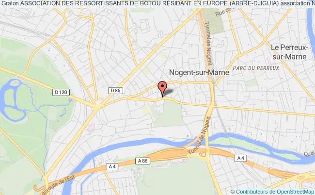 plan association Association Des Ressortissants De Botou RÉsidant En Europe (arbre-djiguia) Nogent-sur-Marne